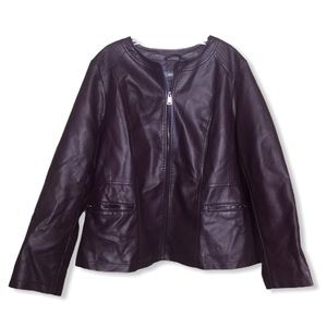 Roz & Ali Jacket Outdoor Pockets Zip Front